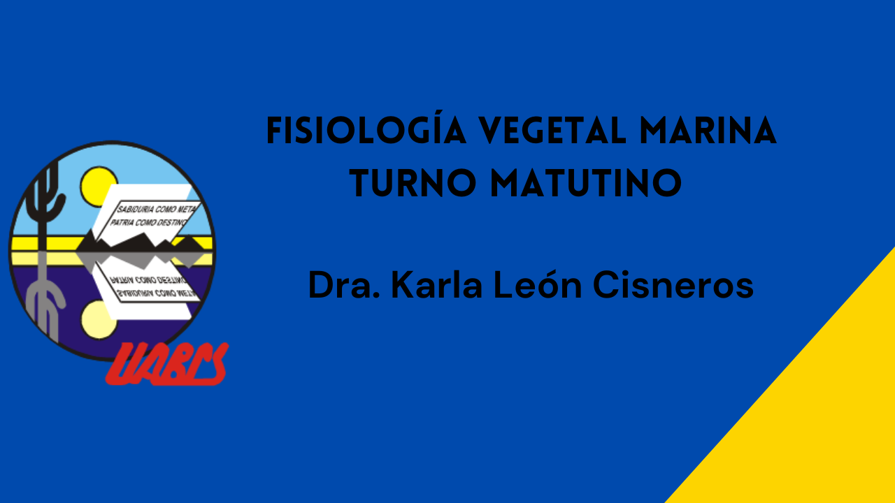 Course Image Fisiología Vegetal Marina, Turno matutino